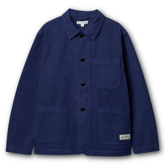 MERZ B. SCHWANEN - Worker’s Cotton Twill Jacket - Ink