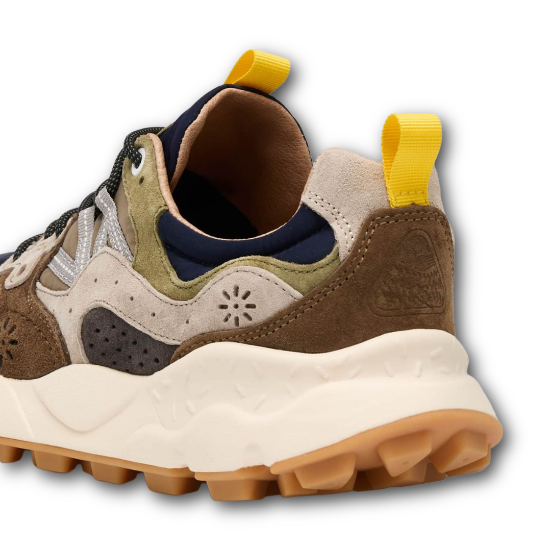 Flower Mountain - Yamano 3 Man Suede - Dark grey/brown