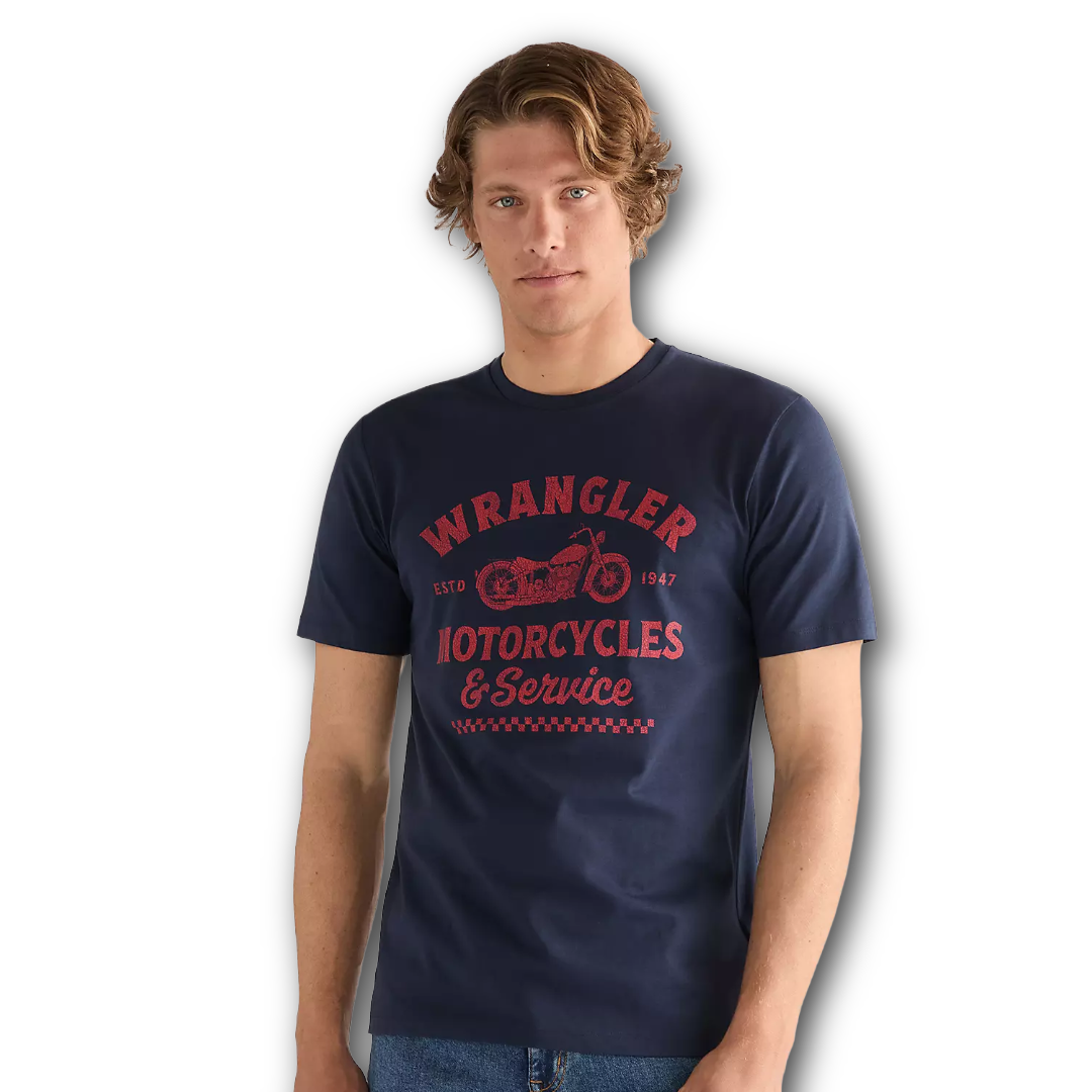 Wrangler - Regular Americana Tee - Navy