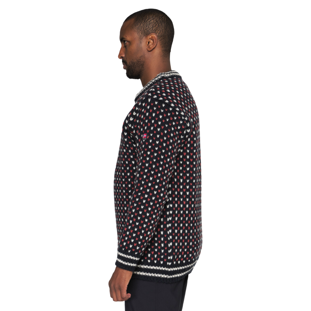 Devold - Nordsjø Two-Tone Wool Sweater - Ink