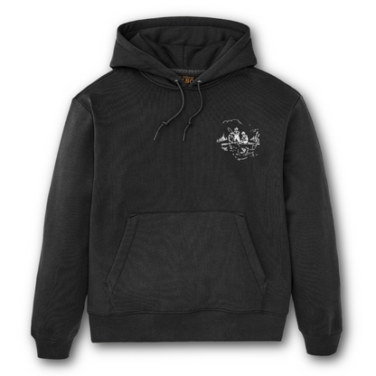 FILSON - Trout Graphic Hoodie - Faded Black