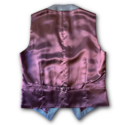 Regent - Flash Waistcoat – Mid Grey Wool