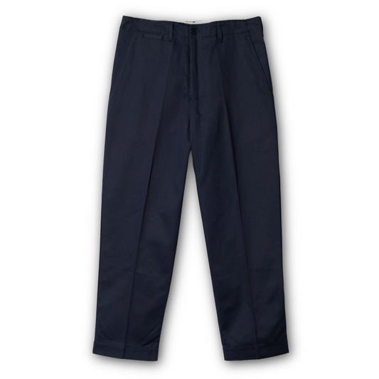 MERZ B. SCHWANEN - 1920s Cotton Twill Worker Chino - Dark Navy