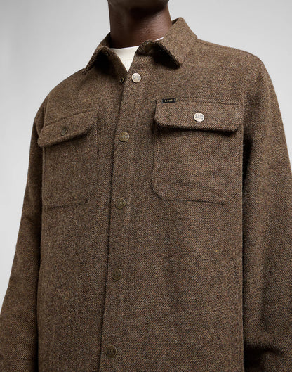 LEE Overshirt - Brown Jaspe