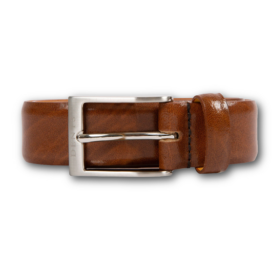 DENTS - Heritage Lined Full-Grain Leather Belt - Tan