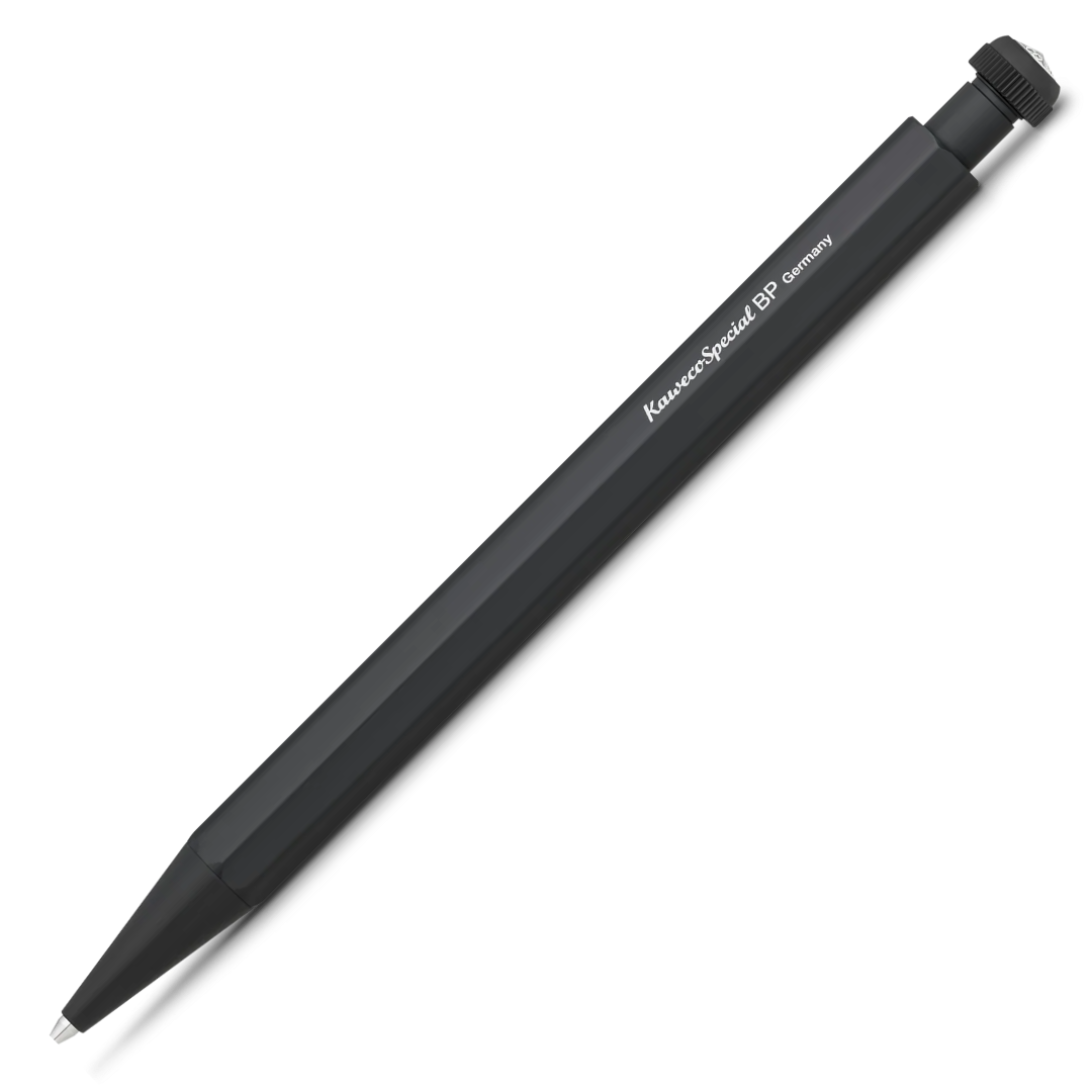 Black ben on a white background

