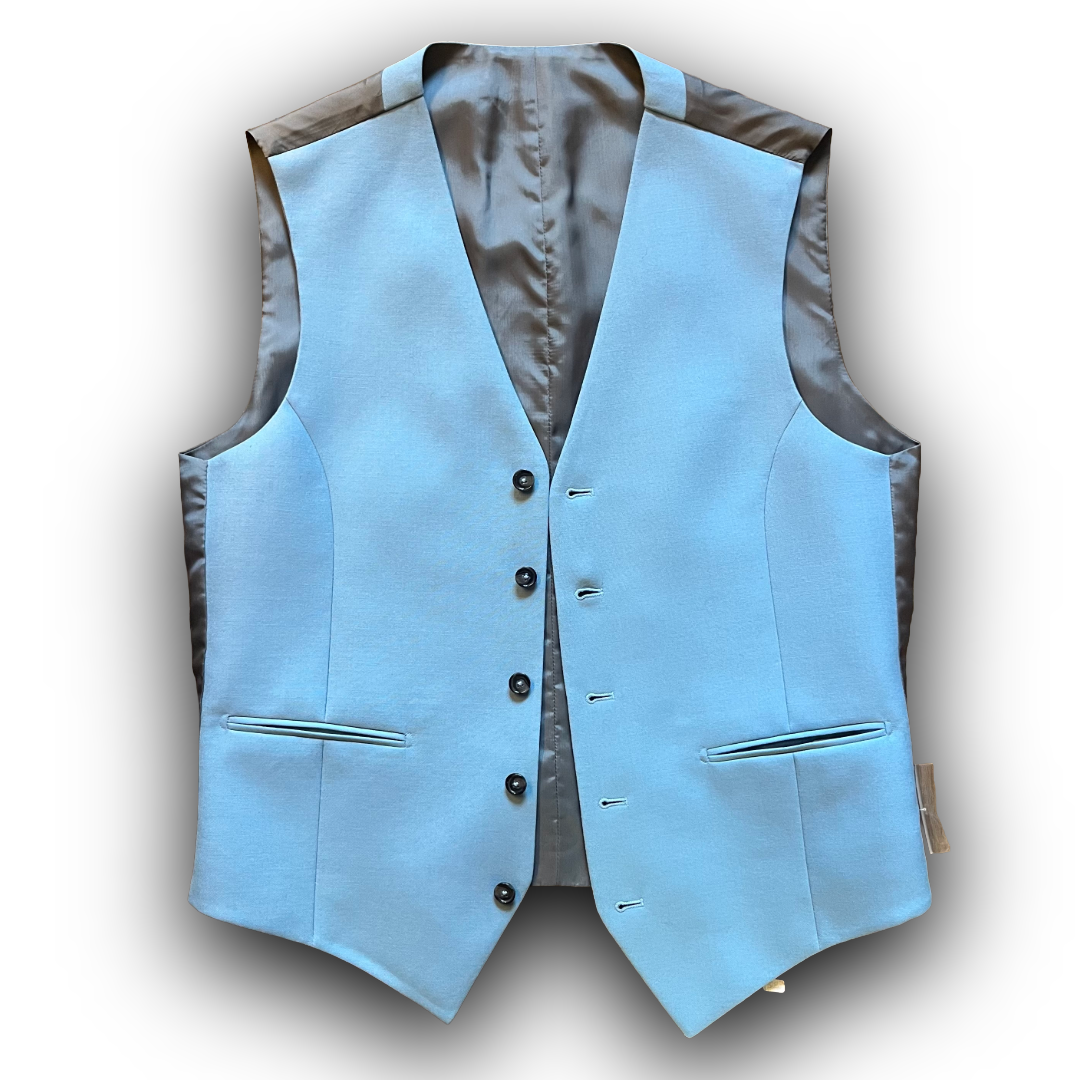Sky blue waistcoat