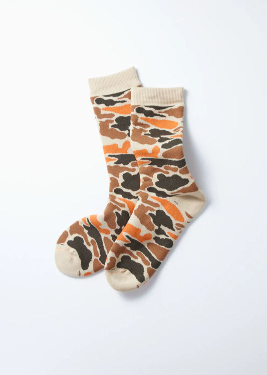 ROTOTO - Pile Camo Crew Socks - Camo