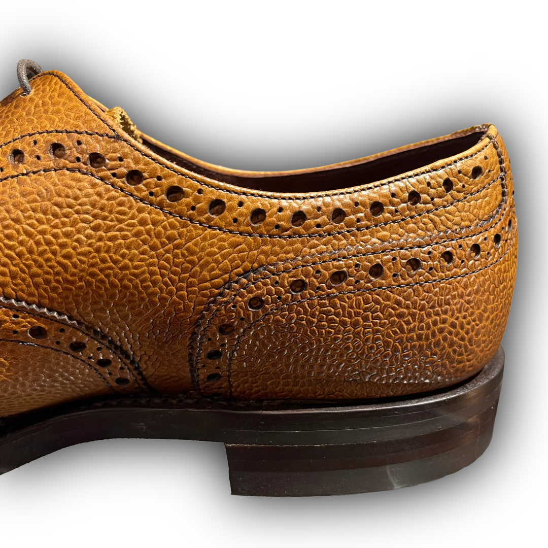 Regent - 'Denman II' Oxford Brogue - Almond Grain Leather