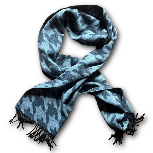 Regent - Houndstooth Scarf - Grey