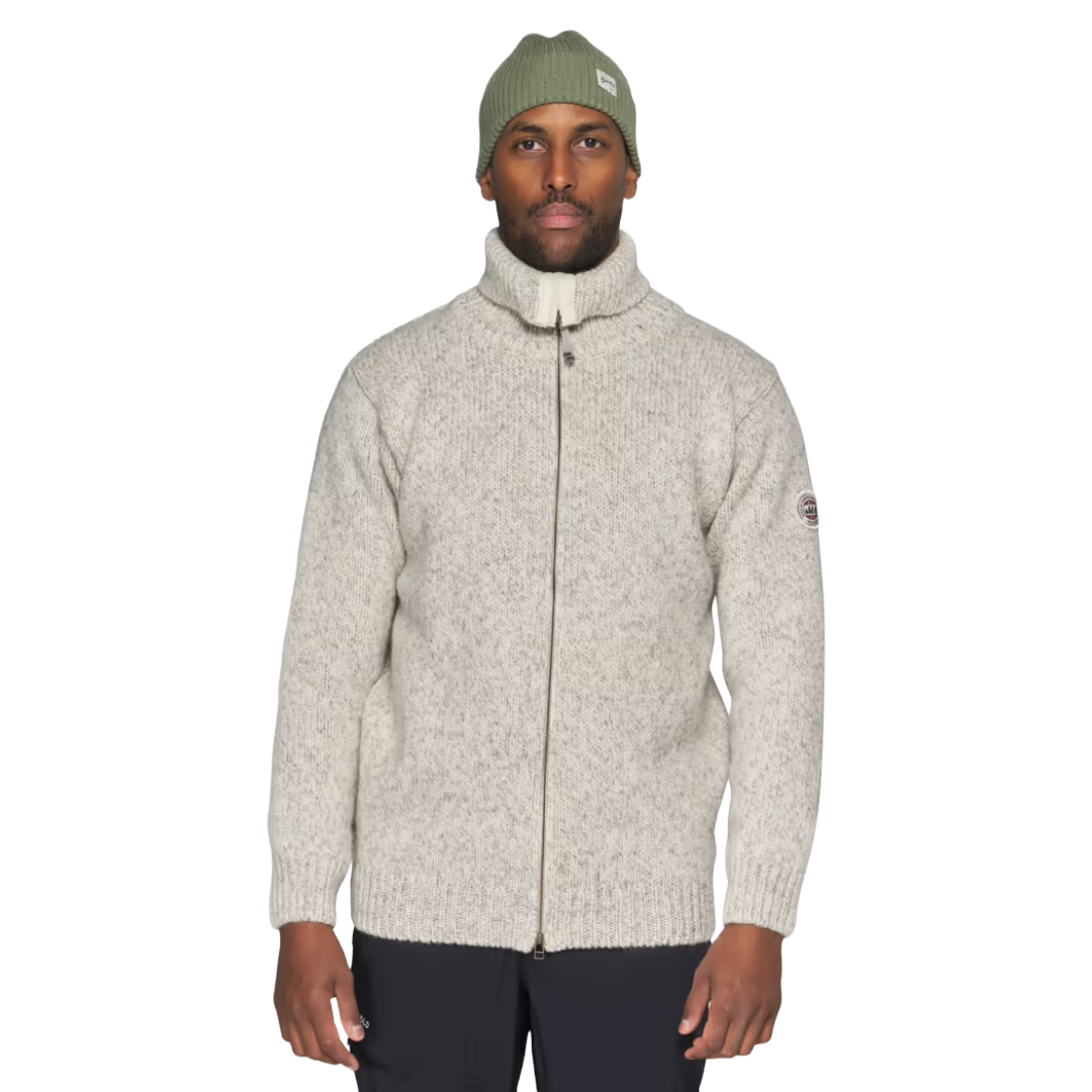 Devold - Nansen Wool Cardigan - Grey Melange
