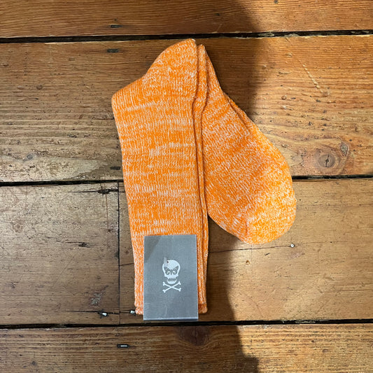 Regent - Padded Socks - Marled Cotton - Orange