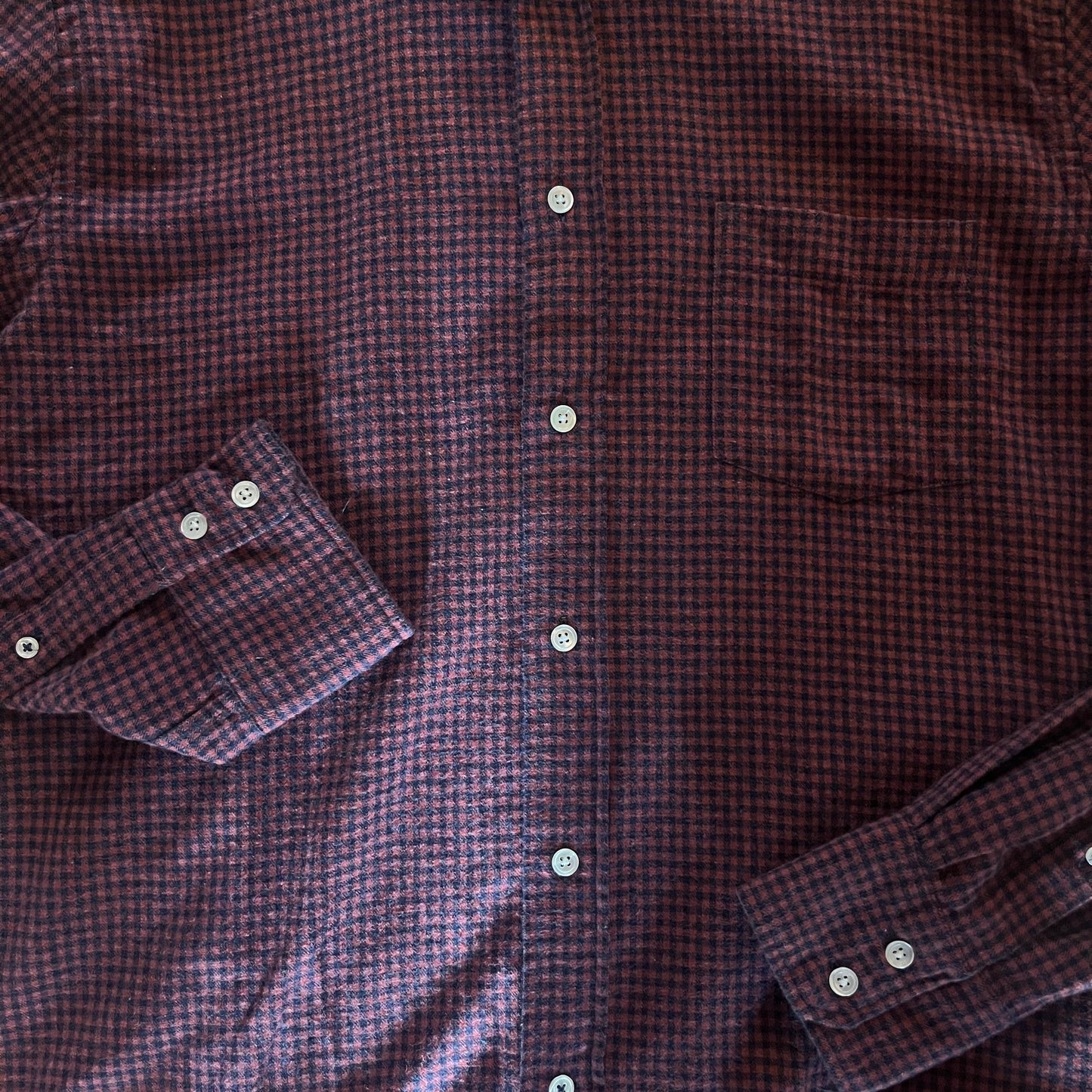 Hartford - Paul Men Woven Shirt - Navy and Red