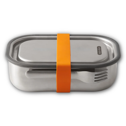 Black and Blum stainless steel insulating orange lunch box sold at regent in salisbury