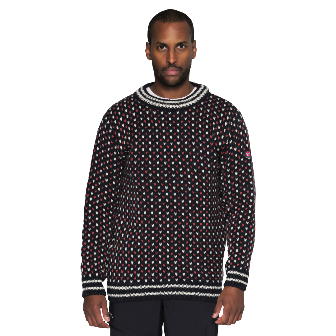 Devold - Nordsjø Two-Tone Wool Sweater - Ink