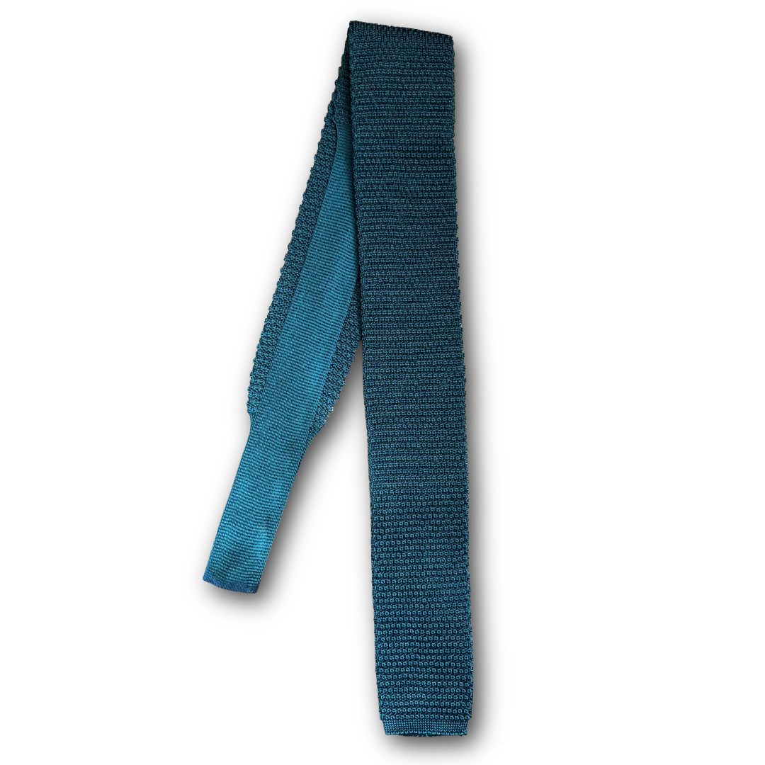Regent - Knitted Silk Tie - Teal