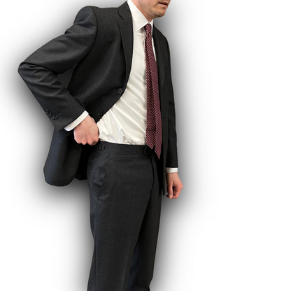 Regent Heritage - 'Charles' Suit - Grey Birdseye Wool 340g - Dugdale Bros.
