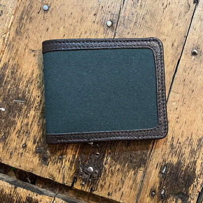 Regent - Billfold Wallet - Canvas & Leather - Green