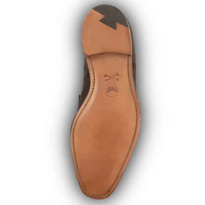 Regent - 'Henry George' Split-Toe Penny Loafer - Plough Suede