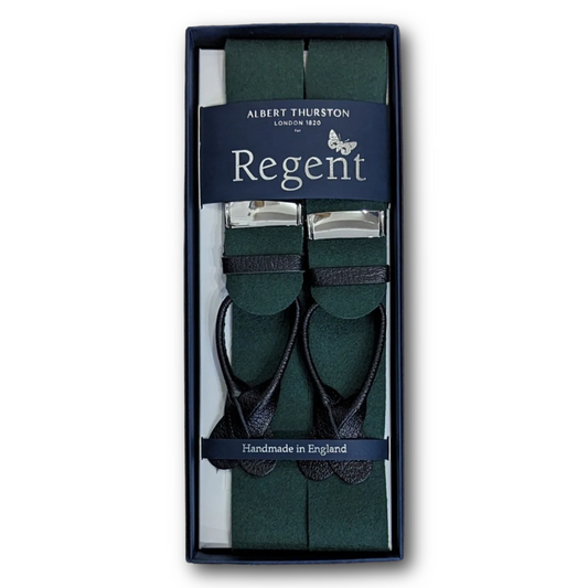 Albert Thurston x Regent - Braces - Boxcloth - Racing Green