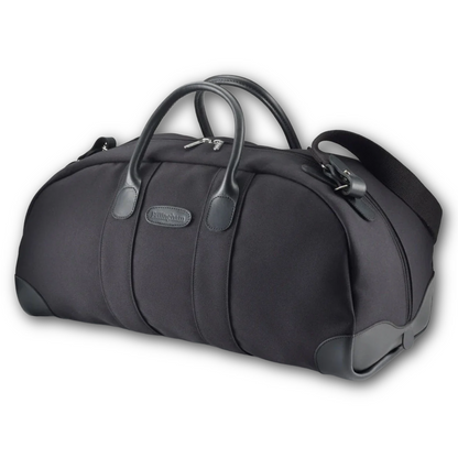 Black duffel Billingham bag with handle and wheels sold at regent in salisbury