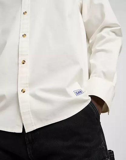 LEE -Workwear Relaxed No pocket Button Down Shirt - Ecru
