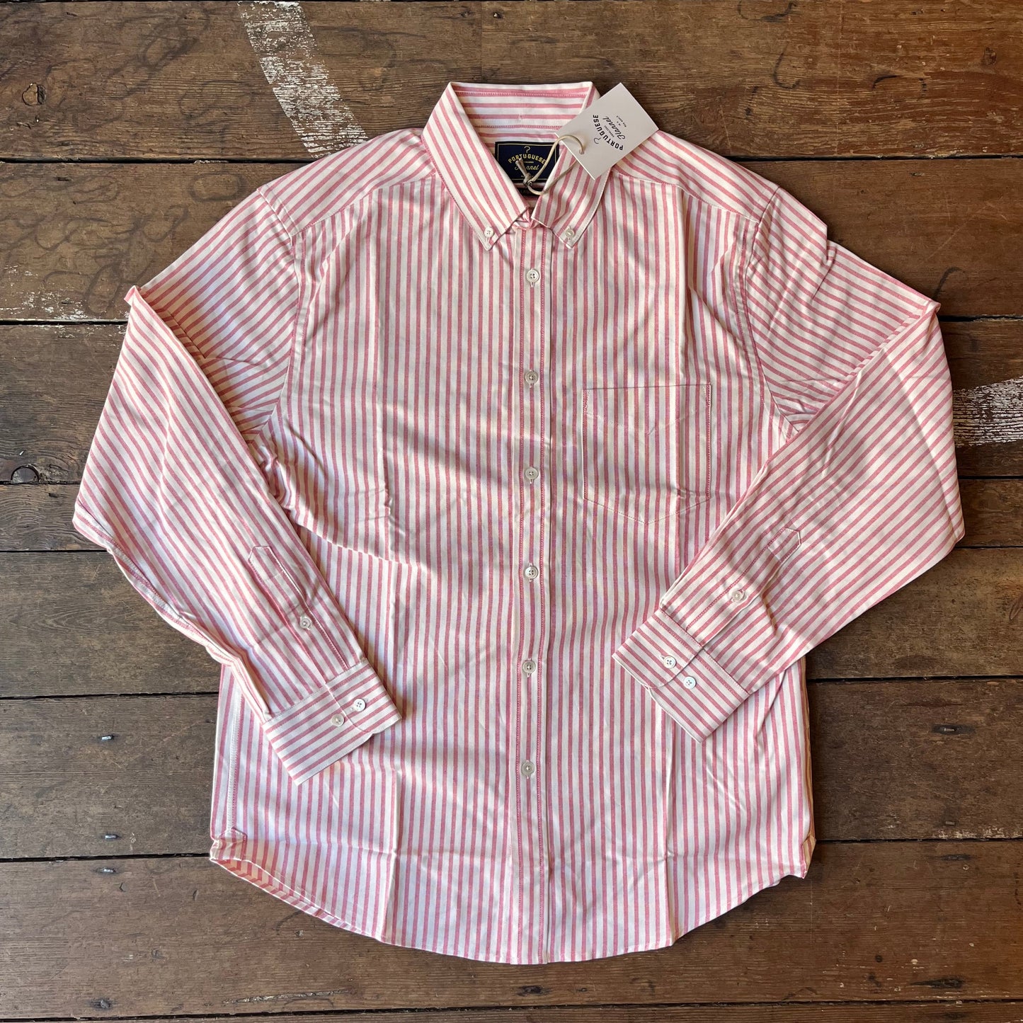 Portuguese Flannel - Montebelo Stripe - Red