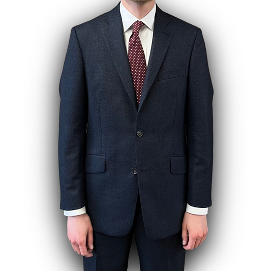 Regent - 'Kiel' Heritage - Two Button Suit - Navy Birdseye - jacket