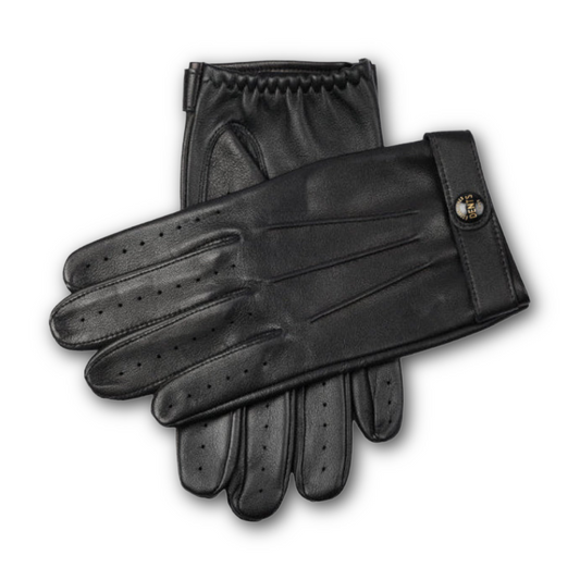 DENTS - Rolleston Heritage Leather Driving Gloves - Black (Fleming) hand made