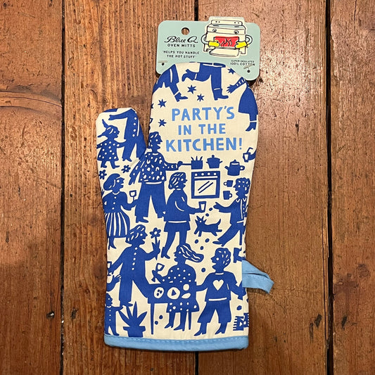 Party In The Kitchen Oven Mitt