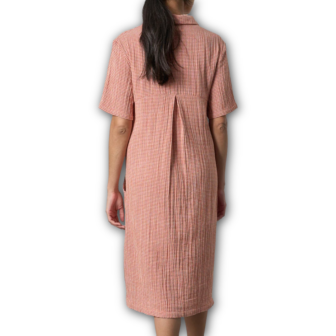 Bibico - Alexa Shirt Dress - Rust Check