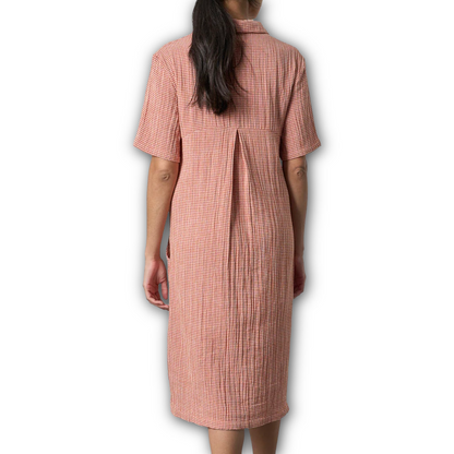 Bibico - Alexa Shirt Dress - Rust Check