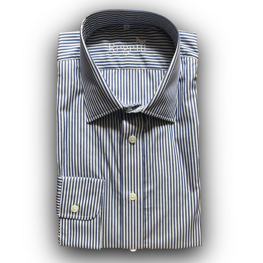 Navy bengal striped shirt
