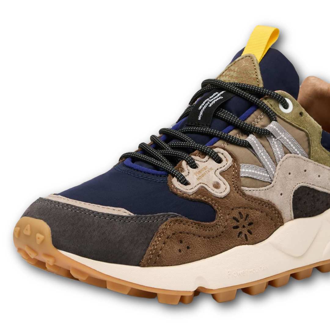 Flower Mountain - Yamano 3 Man Suede - Dark grey/brown