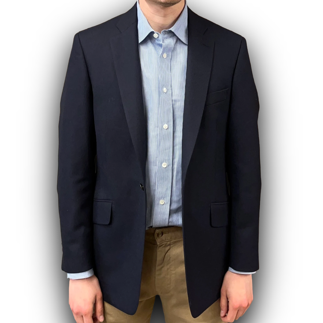 Regent Heritage - 'Sharks Tooth' Jacket - Navy Wool 300g- Dugdale