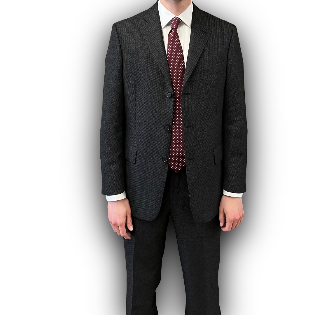 Regent Heritage - 'Charles' Suit - Grey Birdseye Wool 340g - Dugdale Bros.