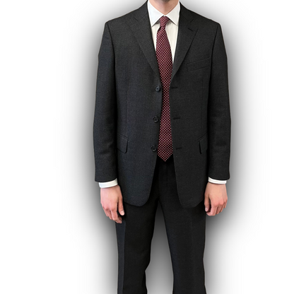 Regent Heritage - 'Charles' Suit - Grey Birdseye Wool 340g - Dugdale Bros.
