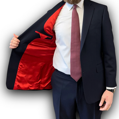 Regent Heritage - 'Ian' Suit - Admiral Blue Plain Weave Wool 400g - Dugdale  Bros.