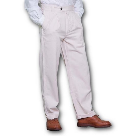 Yarmouth Oilskins - The Work Trouser - Cotton - Natural
