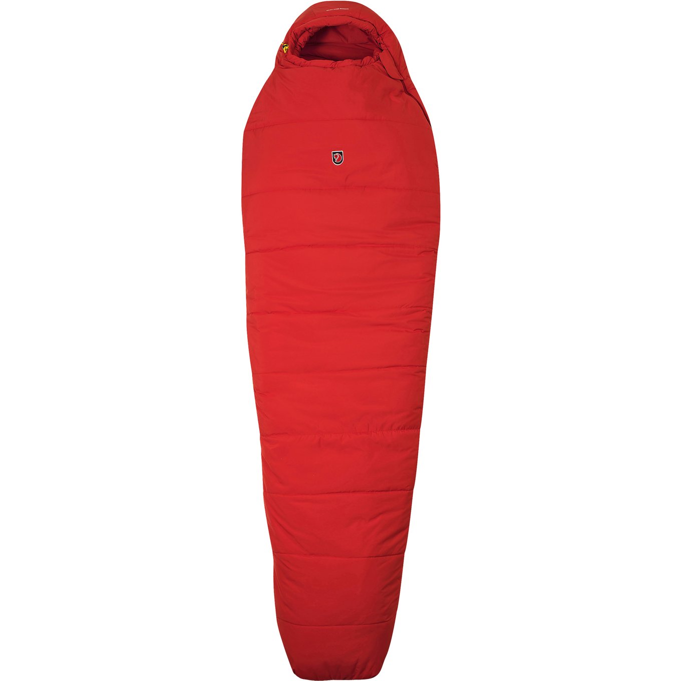 a red sleeping bag