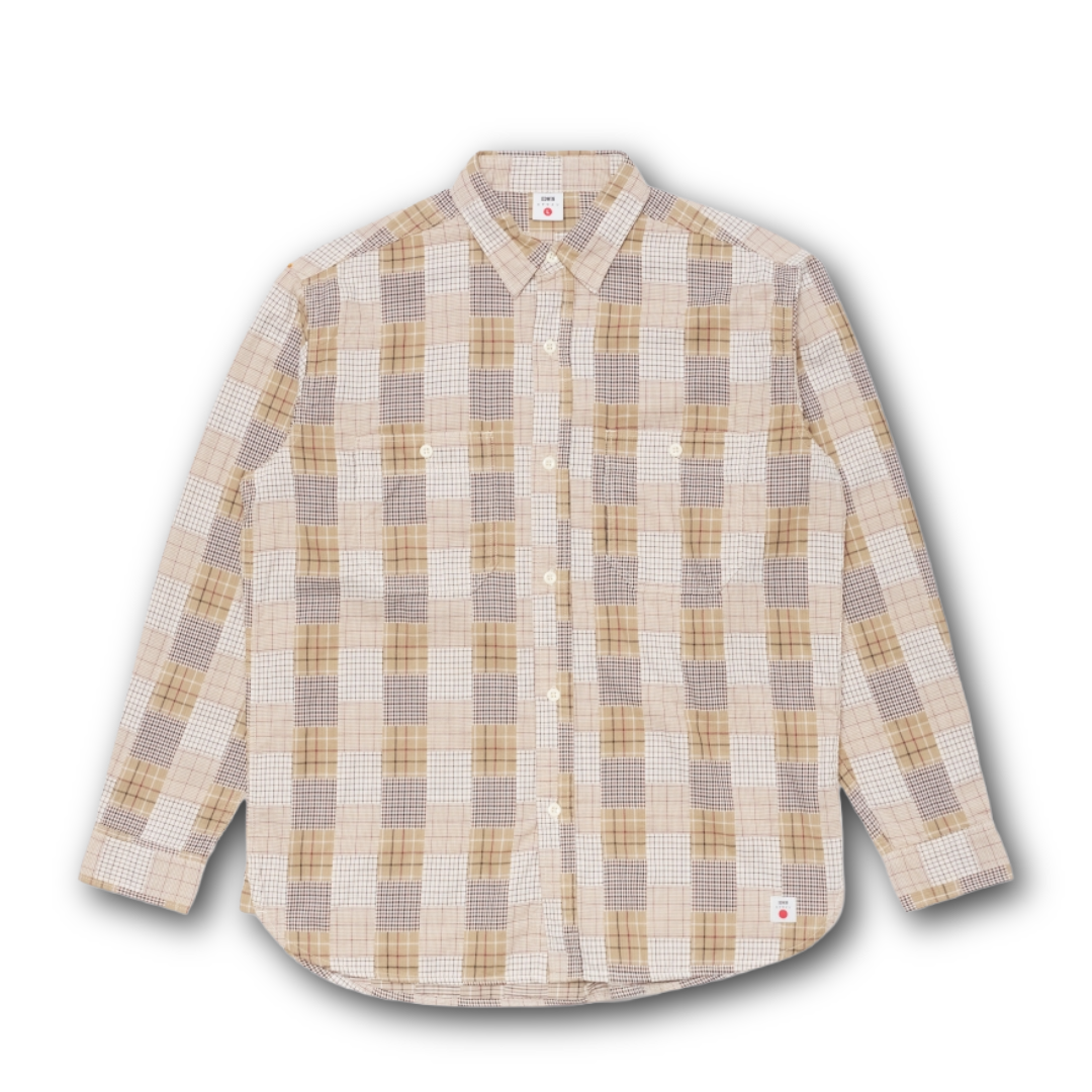 Edwin - Work Shirt - Patchwork Dobby Fabric