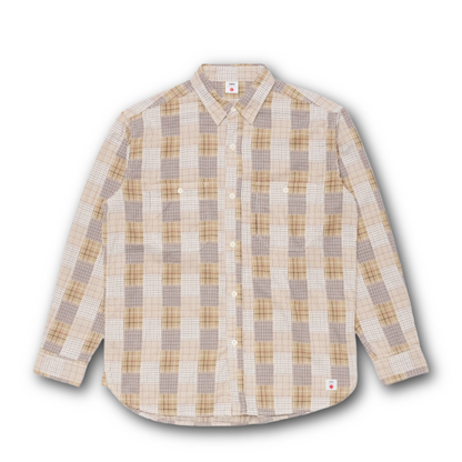 Edwin - Work Shirt - Patchwork Dobby Fabric