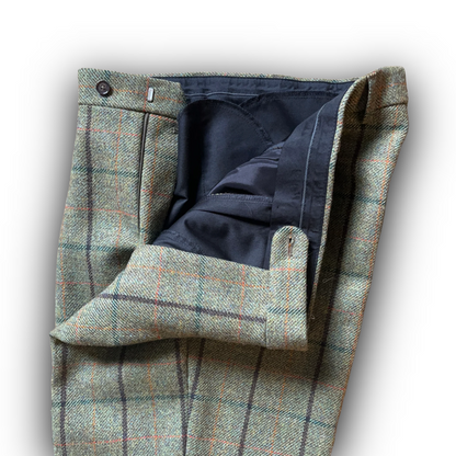 Regent - Breeks - Lovat Mill Tweed - Green with Overcheck