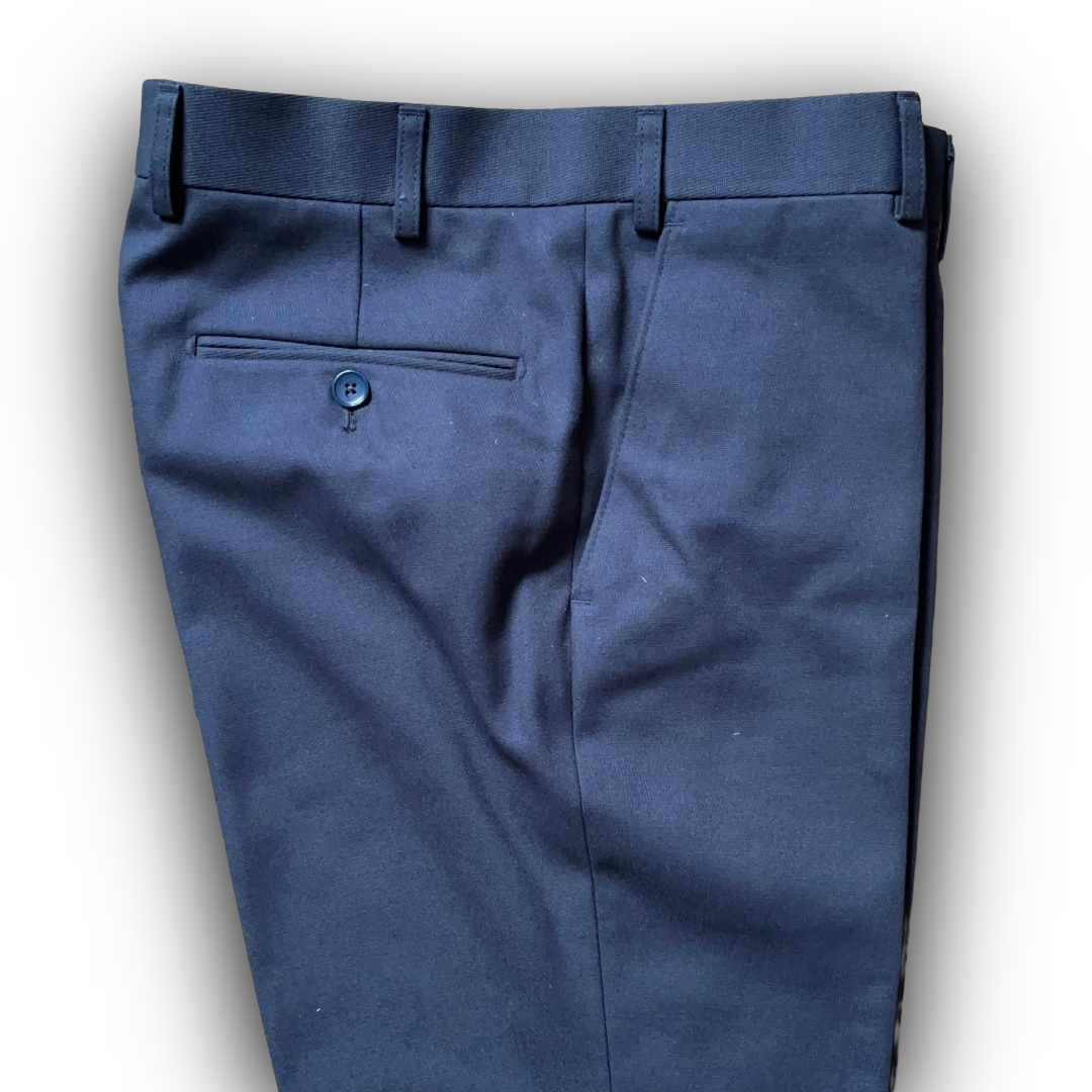 Regent - 'Williams' Trouser - Navy Blue Cavalry Twill