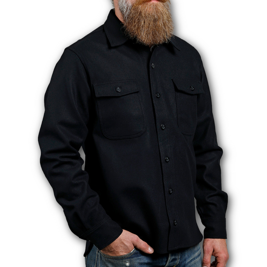 PIKE BROTHERS - 1943 CPO Shirt - Wool - Black