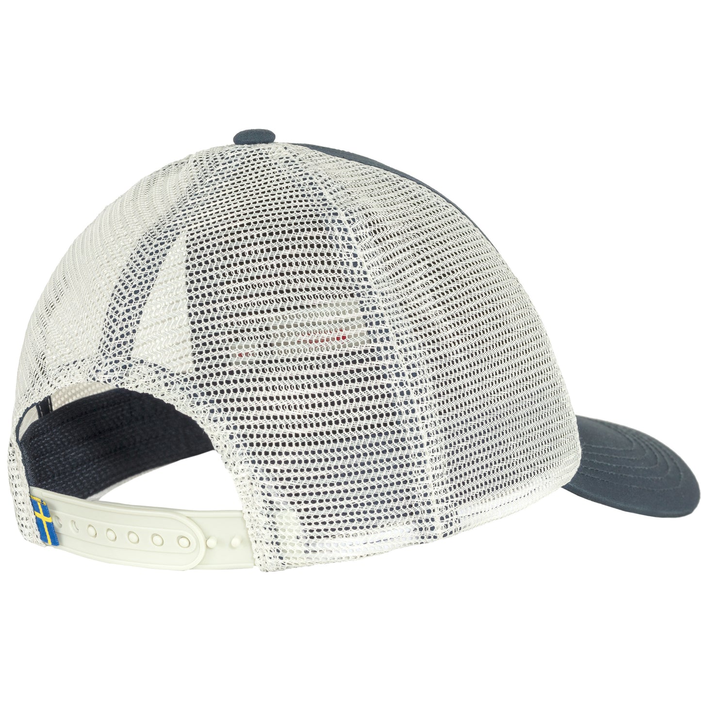 White mesh cap with navy visor and adjustable back sold at regent in salisbury