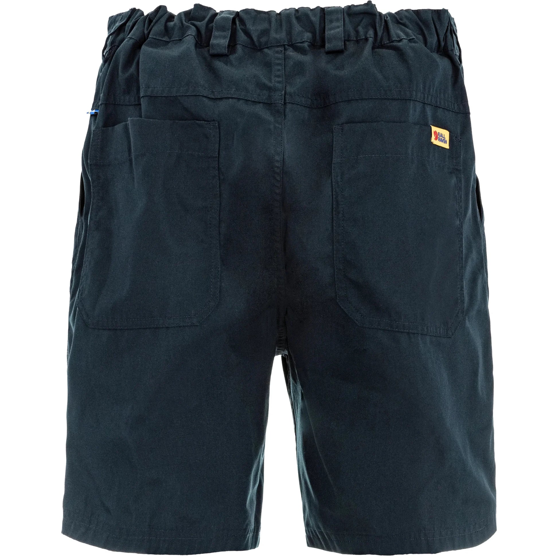 Fjallraven Navy vardag shorts Made from durable G-1000 in recycled polyester and organic cotton.
Relaxed fit and elasticated waist. Sold at Regent in Salisbury
