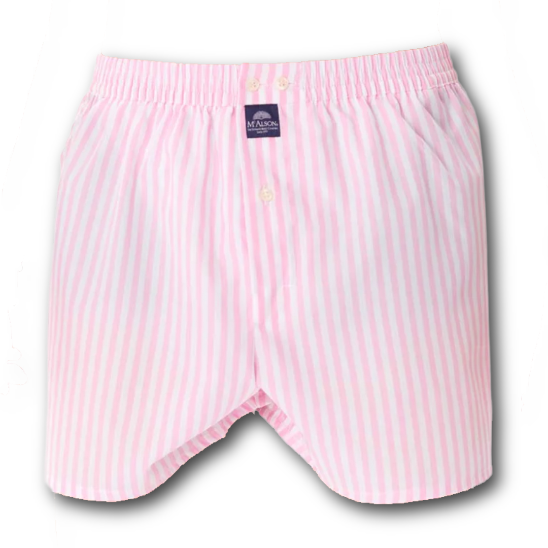 McAlson - Boxer Shorts - Classic striped pink