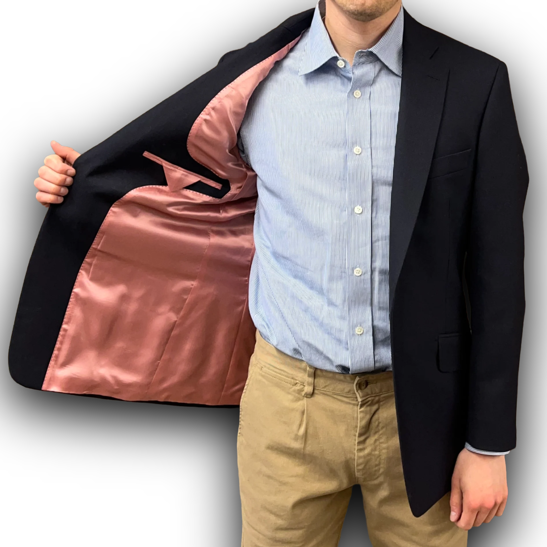 Regent Heritage - 'Sharks Tooth' Jacket - Navy Wool 300g- Dugdale