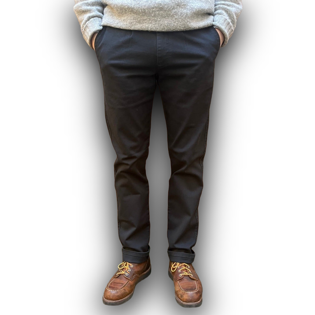Navy twill cotton regent chino